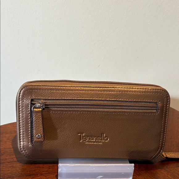 Tignanello  long wallet  zippy wallet  Pebbled leather  bronze metallic
NWOT - Picture 1 of 13